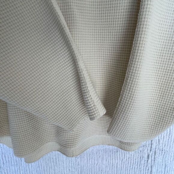 Niko And... Cream Cotton Rib Knit Long Sleeve Drop Shoulder Sweater Size Large - Picture 3 of 10